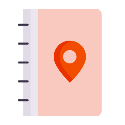 Notebook Pin, Animated Icon, Flat