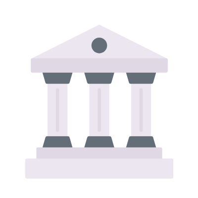 Bank, Animated Icon, Flat