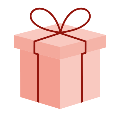 Gift, Animated Icon, Flat