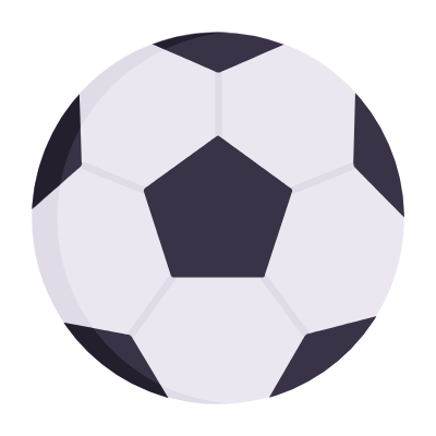 Football Ball, Animated Icon, Flat