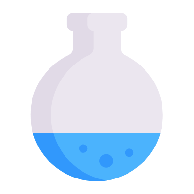 Rounded Flask, Animated Icon, Flat