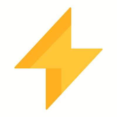 Bolt, Animated Icon, Flat