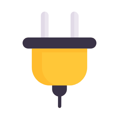 Plug, Animated Icon, Flat