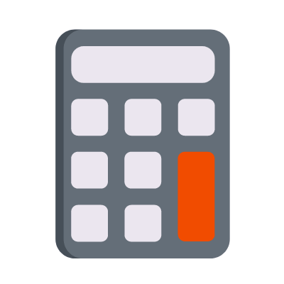 Calculator, Animated Icon, Flat
