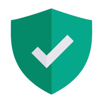Shield Check, Animated Icon, Flat