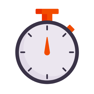 Timer, Animated Icon, Flat