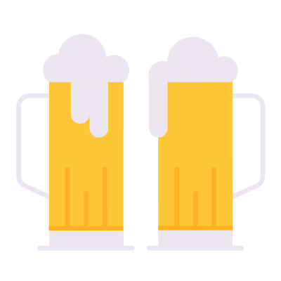 Beer, Animated Icon, Flat