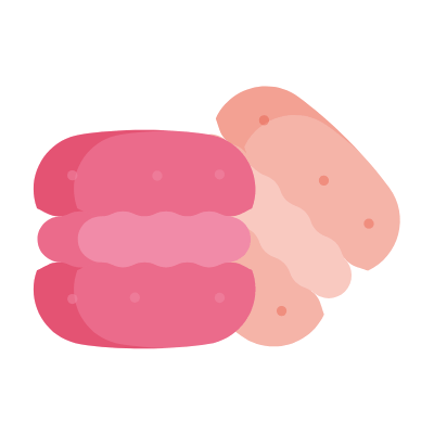 Macaroons, Animated Icon, Flat
