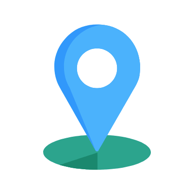 Location Pin, Animated Icon, Flat