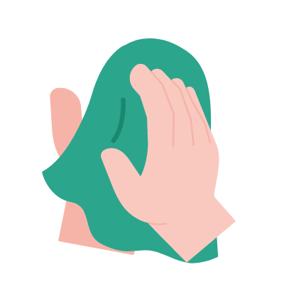 Wiping Hands, Animated Icon, Flat