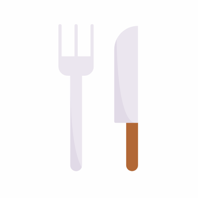Cutlery, Animated Icon, Flat