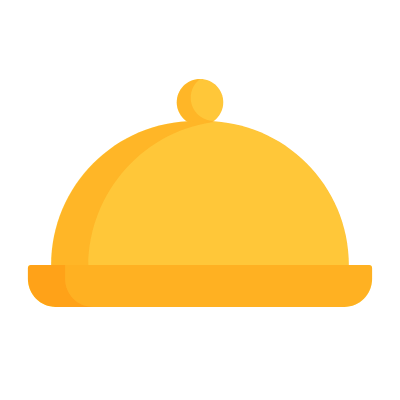 Food Plate, Animated Icon, Flat