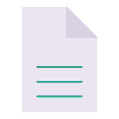 Document, Animated Icon, Flat