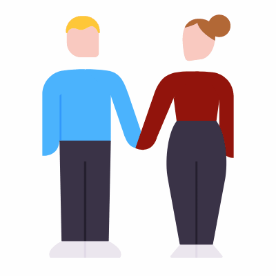 Couple, Animated Icon, Flat