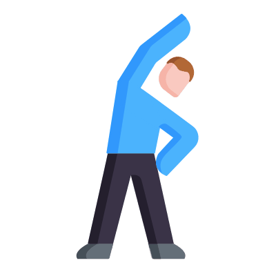 Stretch, Animated Icon, Flat
