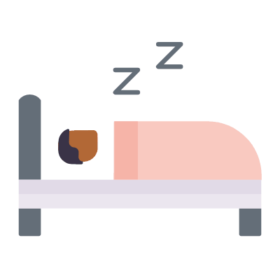 Sleep, Animated Icon, Flat