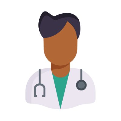 Man Doctor, Animated Icon, Flat