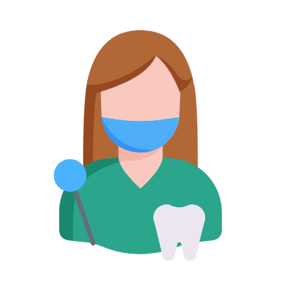 Dentist, Animated Icon, Flat