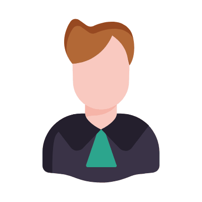 Man Lawyer, Animated Icon, Flat