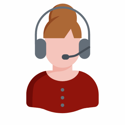 Customer Service, Animated Icon, Flat