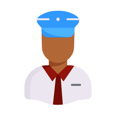 Man Sailor, Animated Icon, Flat