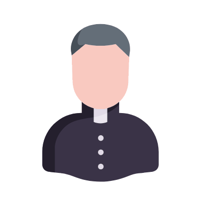 Priest, Animated Icon, Flat