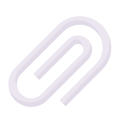 Paperclip, Animated Icon, Flat