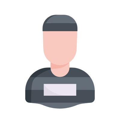 Man Prisoner, Animated Icon, Flat