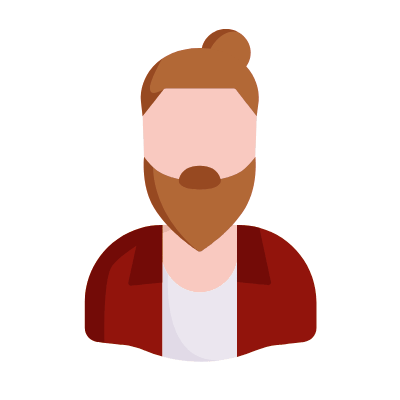 Man Lumberjack, Animated Icon, Flat