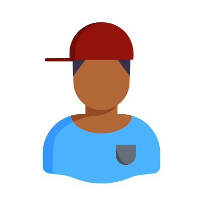 Man Skate, Animated Icon, Flat