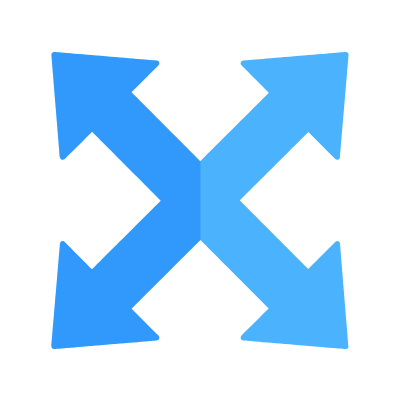 Full Screen, Animated Icon, Flat