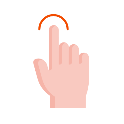 Tap, Animated Icon, Flat
