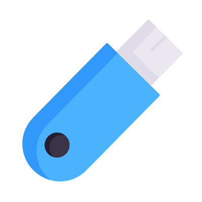 Pendrive, Animated Icon, Flat