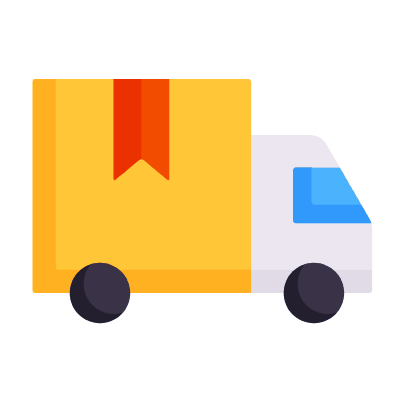 Truck Delivery, Animated Icon, Flat