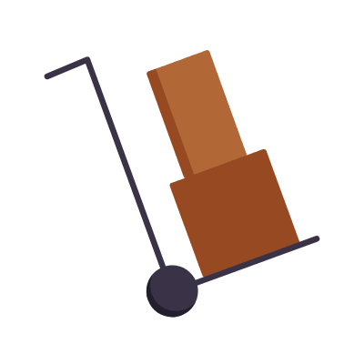 Delivery Boxes, Animated Icon, Flat