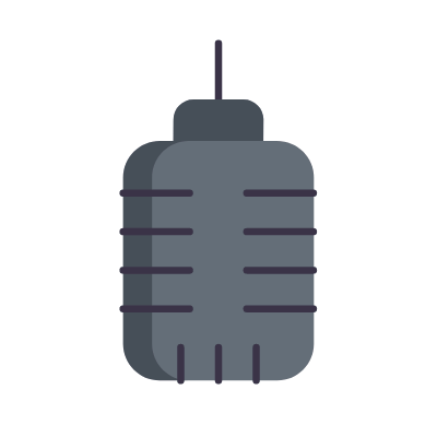 Microphone Retro, Animated Icon, Flat