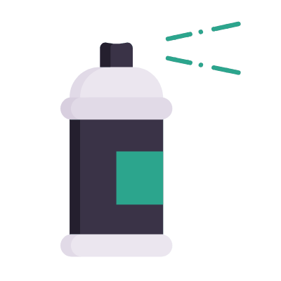 Spray Paint, Animated Icon, Flat