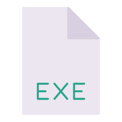 File EXE, Animated Icon, Flat
