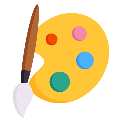 Color Palette, Animated Icon, Flat