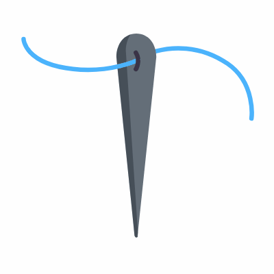 Needle, Animated Icon, Flat