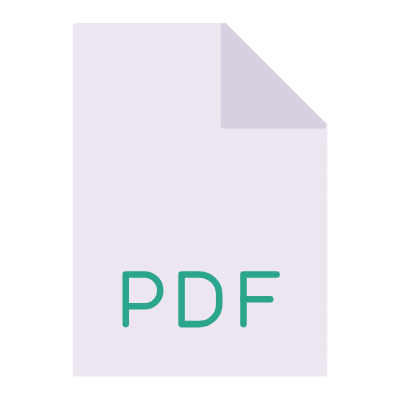 File PDF, Animated Icon, Flat