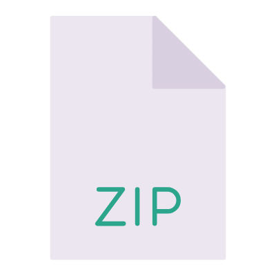 File ZIP, Animated Icon, Flat