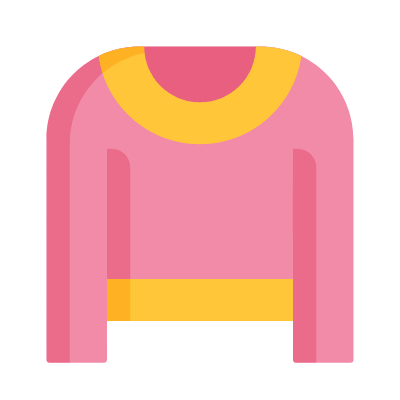 Clothes, Animated Icon, Flat