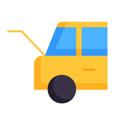 Car Boot, Animated Icon, Flat