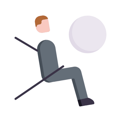 Airbag, Animated Icon, Flat