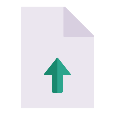 File Upload, Animated Icon, Flat