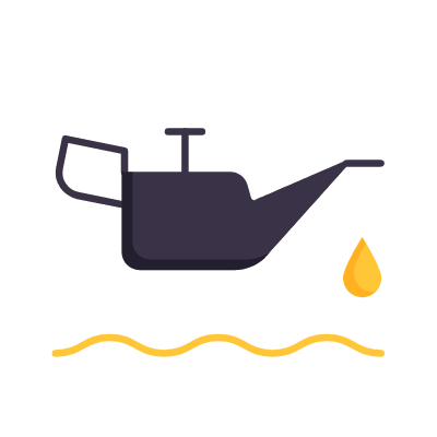 Engine Oil, Animated Icon, Flat