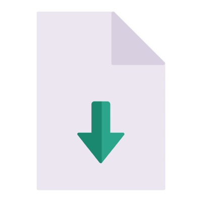 File Download, Animated Icon, Flat