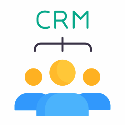 CRM, Animated Icon, Flat
