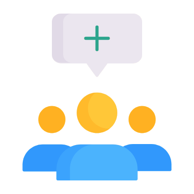 Avatars Message Plus, Animated Icon, Flat